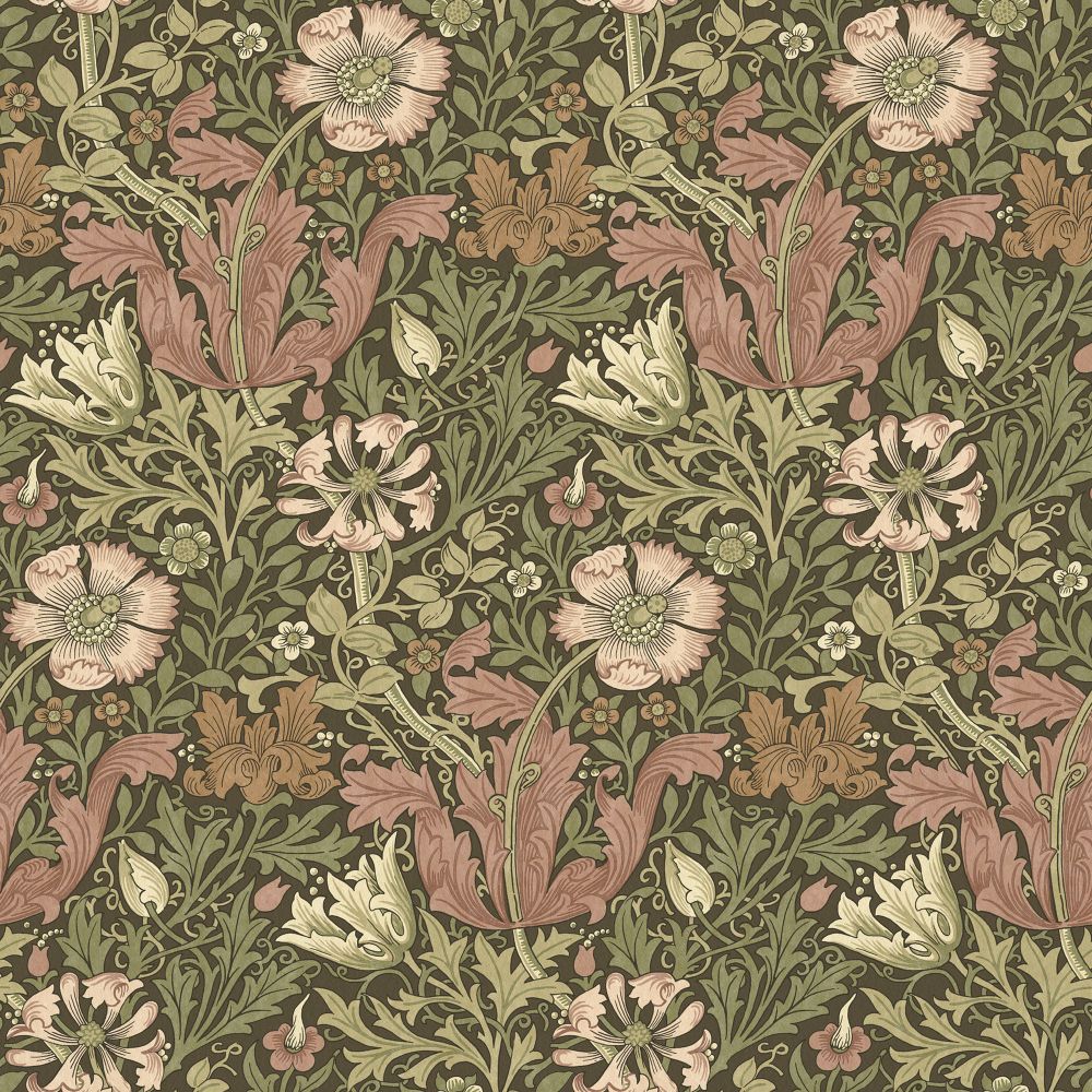 Текстиль William Morris By Ashley Wilde Flora & Foliage Vol 1 COMPTON VELVET BRICK