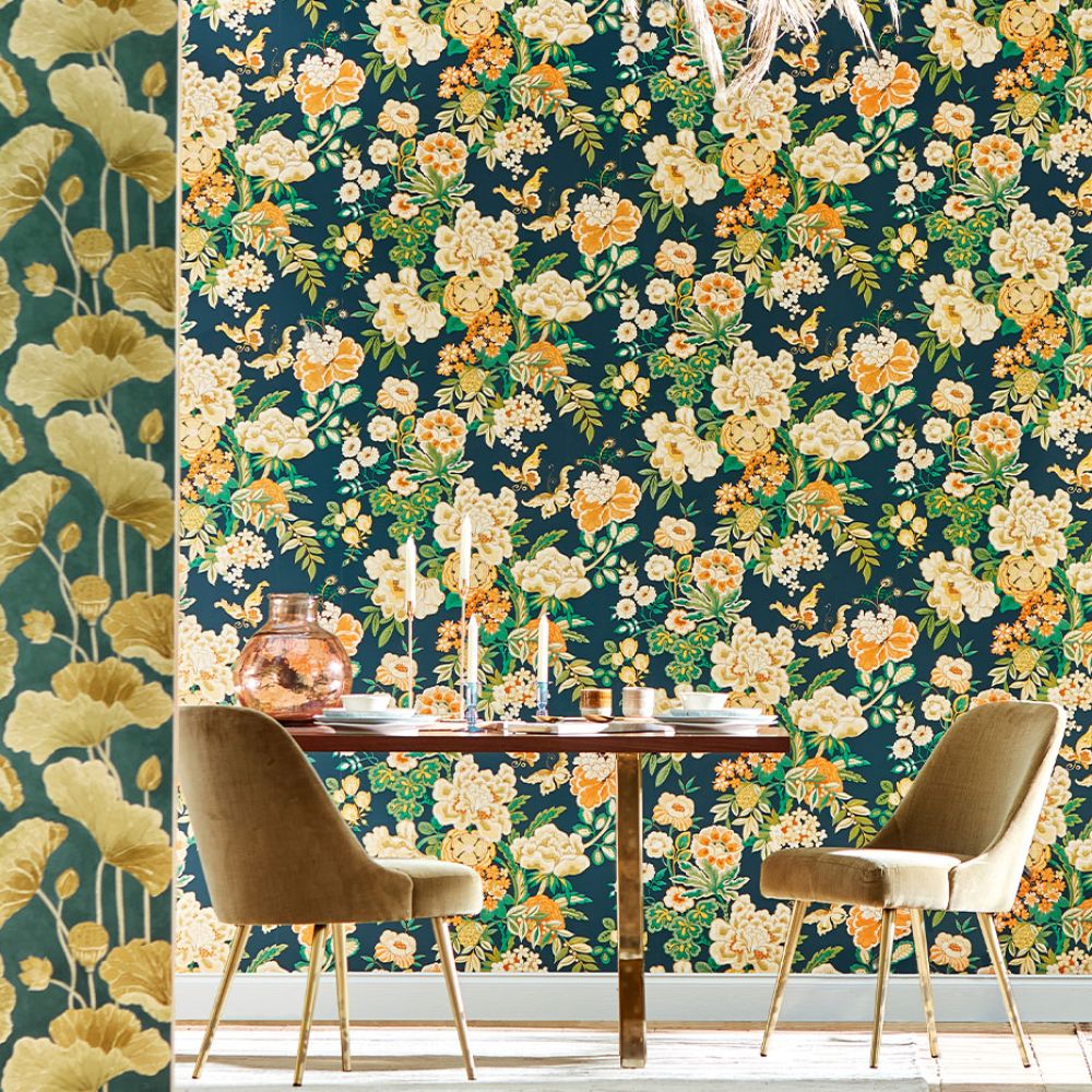 Каталог обоев Sanderson Water Garden