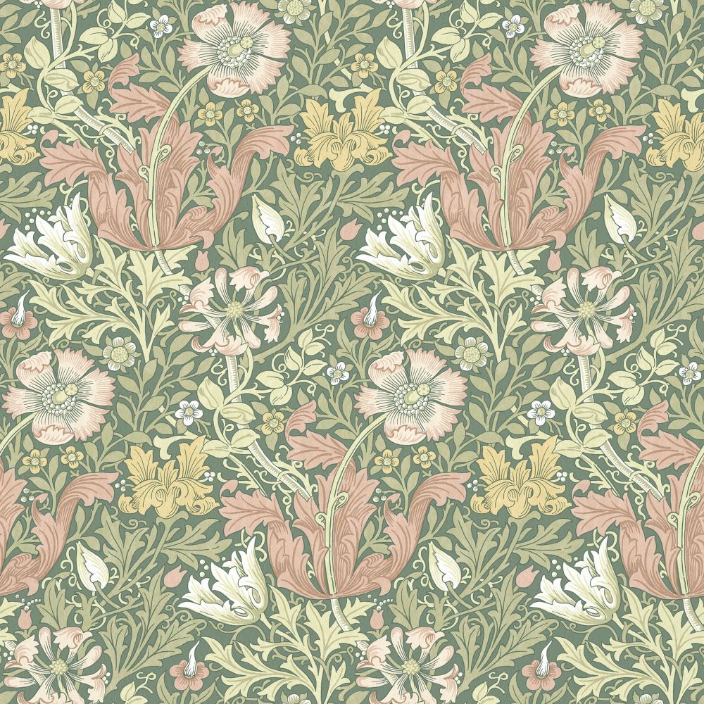 Текстиль William Morris By Ashley Wilde Flora & Foliage Vol 1 COMPTON VELVET APPLE