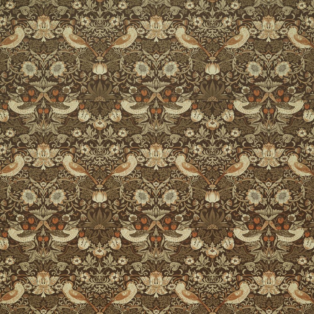Текстиль William Morris At Home Kelmscott Gardens Vol 1 STRAWBERRY THIEF VELVET ACORN