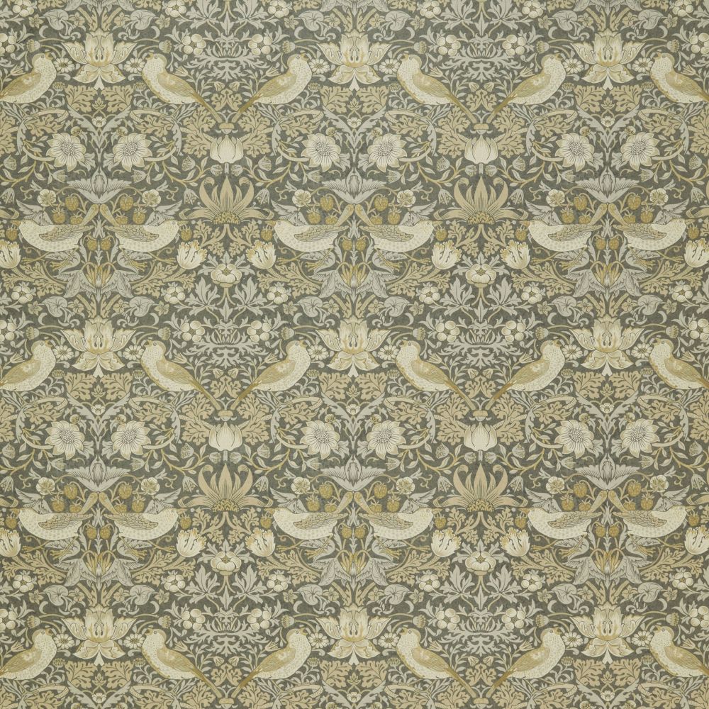 Текстиль William Morris At Home Kelmscott Gardens Vol 1 STRAWBERRY THIEF VELVET FLINT