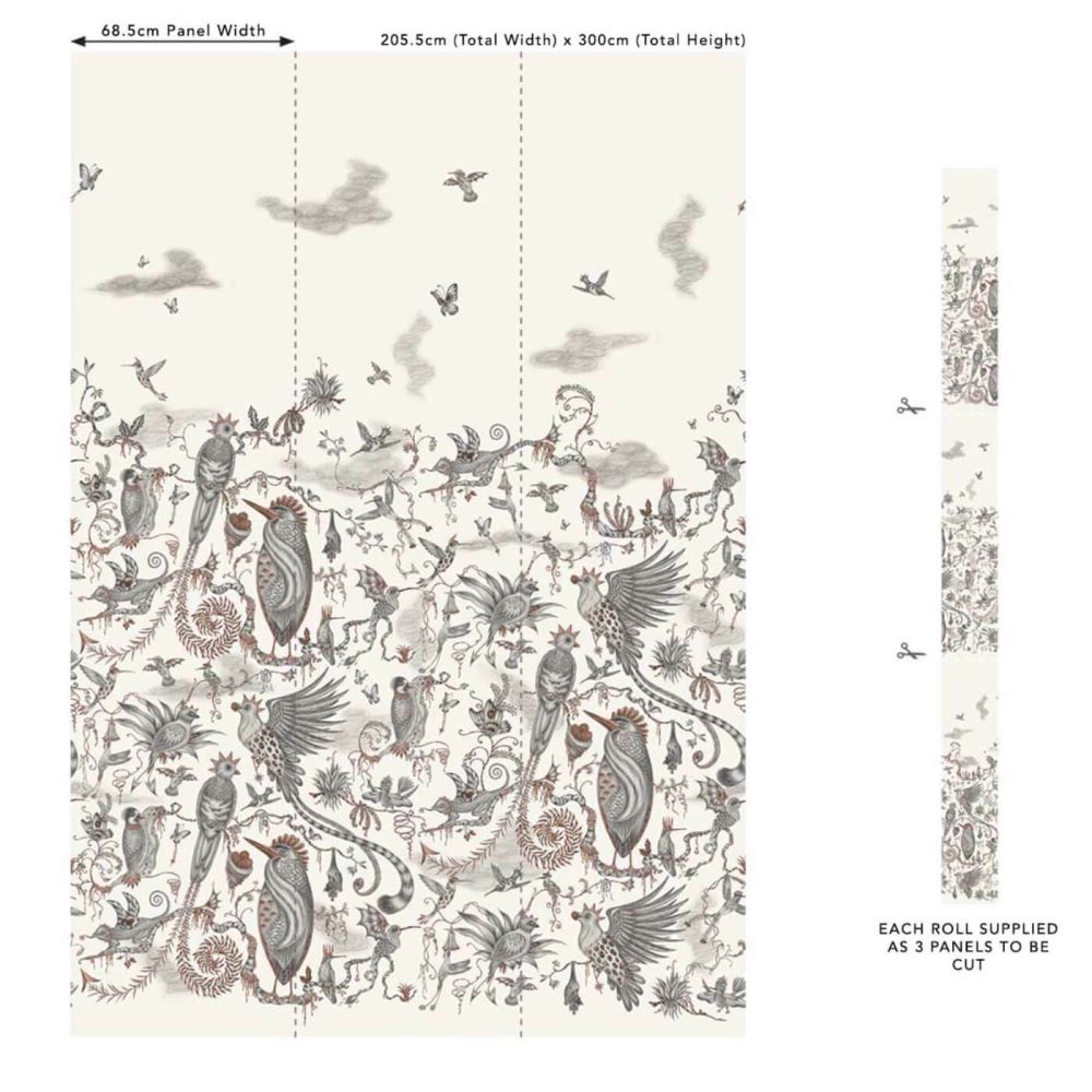 Обои Clarke & Clarke X Emma Shipley Mythica W0200/01