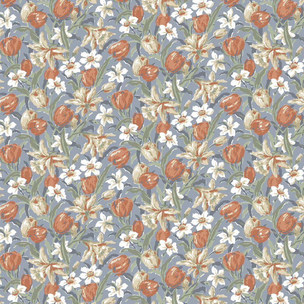 Текстиль Laura Ashley 70th Anniversary Volume 1 TULIPS DUSKY SEA SPRAY